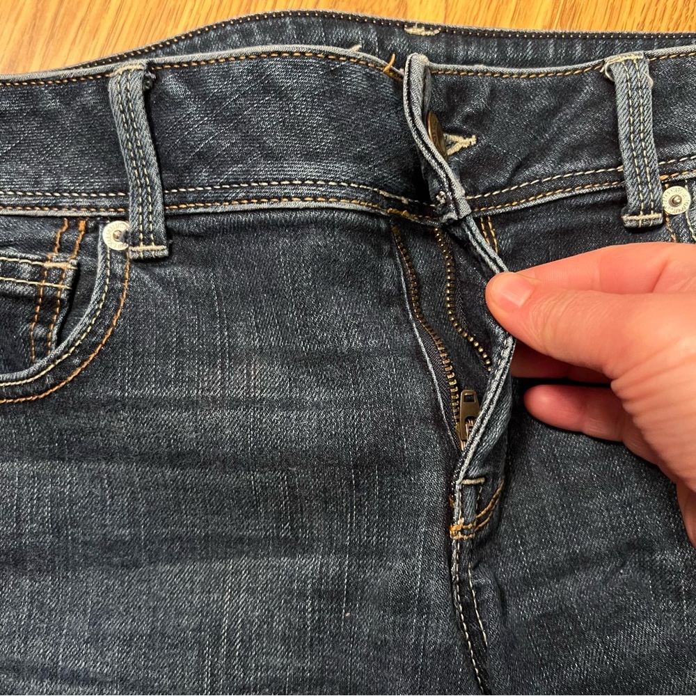 American Eagle Outfitters Dark Grayish blue  Jean Shorts - Picture 6 of 13